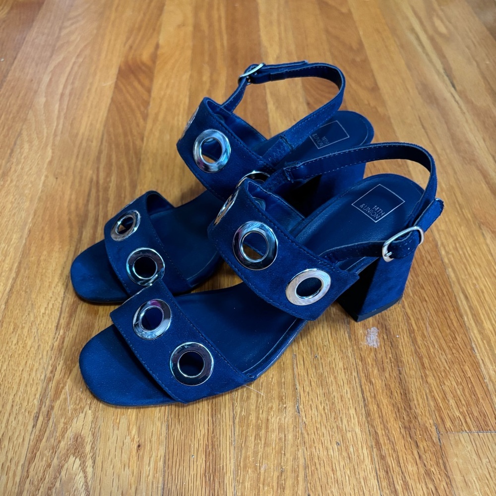 14th & Union Blue Heels with Ankle Strap